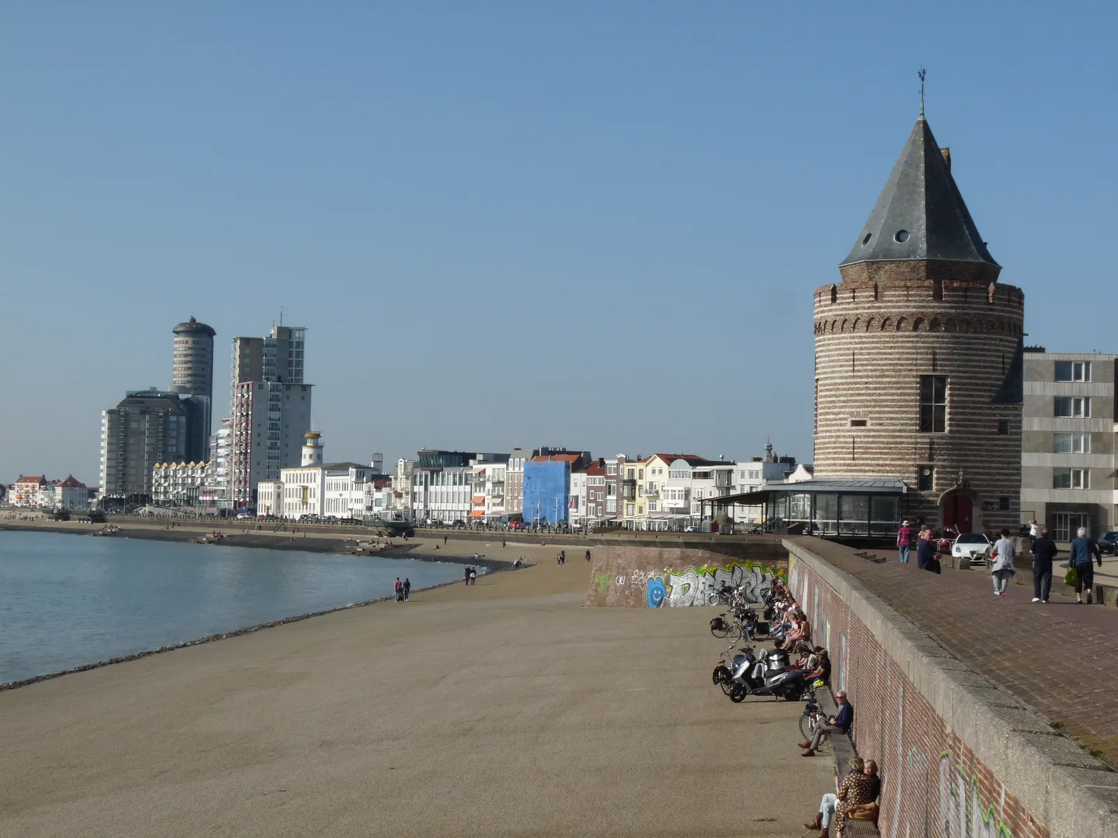 De kade van Vlissingen langs het Oostgat